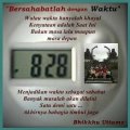 Bersahabatlah dengan waktu